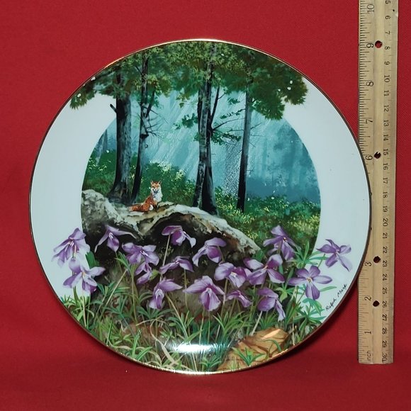 VTG Decorative Plate Royal Windsor Birdsfoot Violet Wildflowers of the South - Picture 9 of 12